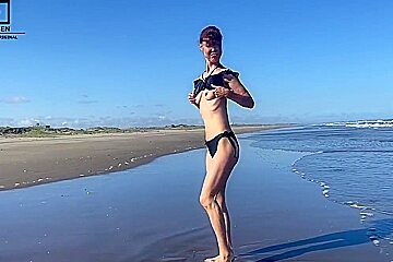 Strip And Dance On The Beach She Loves Utterly Stark Naked