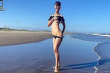 Strip And Dance On The Beach She Loves Utterly Stark Naked