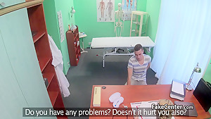 Stud caught cheating his gal with nurse