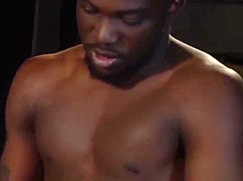 Submissive Javier Cruz restrained for BBC fucking
