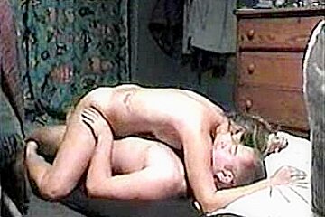 Sucking and Fucking on their Step daughter's bed