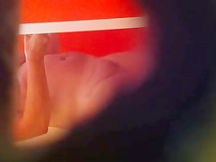 Sunburned Step mom Shower Spy