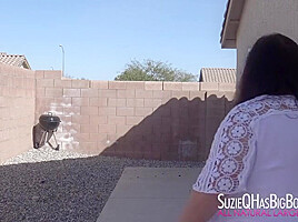 Suzie Backyard Big Boobs Fun
