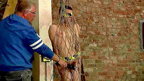 Sweet Twink Drained Of Cum In A Rope Cage - Jonny Pistol & Sebastian Kane