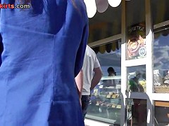 Sweet accidental upskirts of the unsuspecting girl