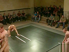 Tag team win out over naked gay jocks