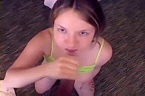 Tatiana Sucks A Damn Good Cock And Eats Cum Too