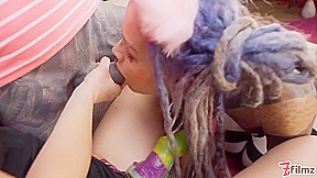 Tattooed Catplay Girl Double Blowjob With Lily Lu And Miss Flora
