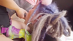 Tattooed Catplay Girl Double Blowjob With Lily Lu And Miss Flora