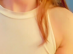 Teasing Show In Skirt Flashing Thong