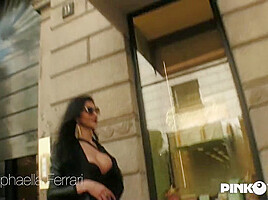 The first time of the incredible Raphaella Ferrari - Pinko TGirls