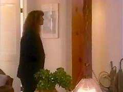 The behavior of two blonde women, excites a brunette 