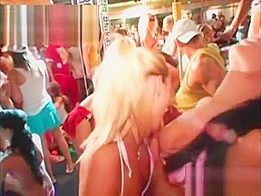 These sluts are up on stage