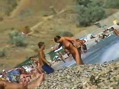 This is a hardcore nude beach with many boobs and asses