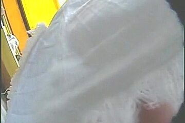 This is a hardcore upskirt action with some chubby ass