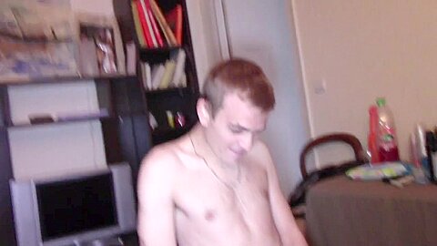 Threesome Sex Party With 3 Twinks In The Sofa - CrunchFrenchBareback