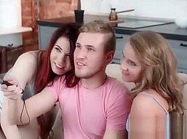 Threesome with two cute girls