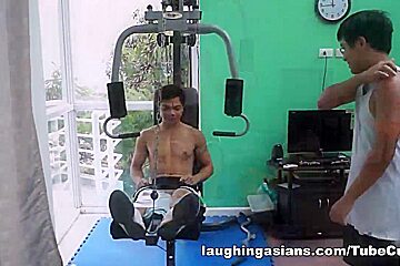 Ticklish Gym Buddy