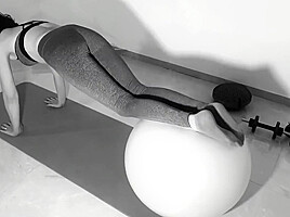 Tober Day 12: Yoga Kink - Tied Up And Fucked On Her Yoga Ball: Bdsmlovers91