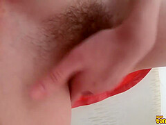 Tony Foxy - Skinny Redhead Milf In Close Upskirt Jerk & Squirt