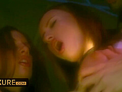 Torrid Orgy With 3 Hot Brunettes