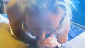 Trisha Annabelle giving my neighbor a smoking blow job again