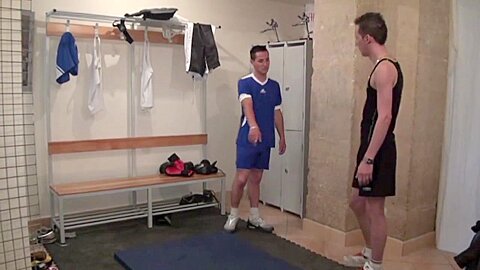 Two french twinks fucked by a sports manager - CrunchBoy