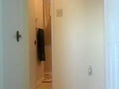 Unaware Wife after her shower