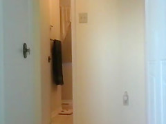 Unaware Wife after her shower