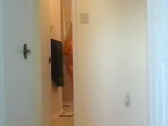 Unaware Wife after her shower