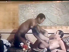 Une Partie A Quatre Dans Un Salon Francais, Vintage