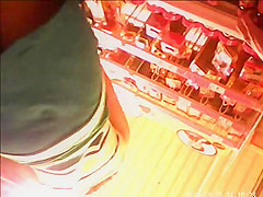 Upskirt in supermarket in Feurs, Loire, France 23-07-2012