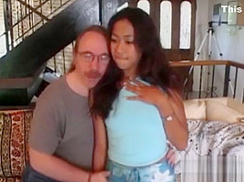 Vintage teen 18+ Rosanna Lee bouncing on cock before facial