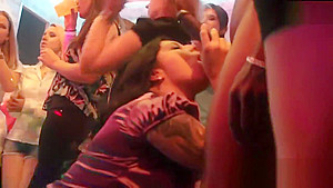 Wacky nymphos get fully delirious and stripped at hardcore party