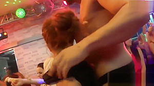 Wacky nymphos get fully delirious and stripped at hardcore party