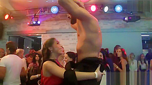 Wacky nymphos get fully delirious and stripped at hardcore party