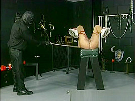 Waxing and caning a cunt