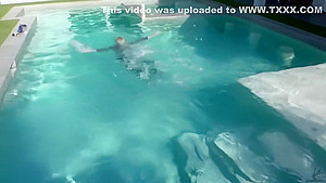 Wetlook pool strip in satin