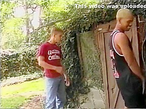 White guy sucking a bbc behind the basketball court