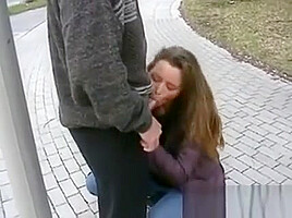 Whore Giving Blowjobs Out In Public
