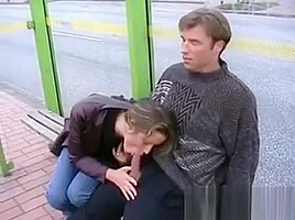Whore Giving Blowjobs Out In Public