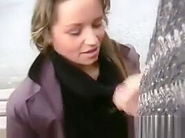 Whore Giving Blowjobs Out In Public