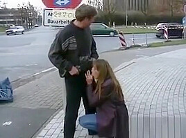 Whore Giving Blowjobs Out In Public