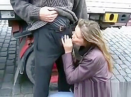Whore Giving Blowjobs Out In Public