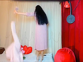 Wife Of An Affluent Man - Elegant Dress And Nude Pantyhose