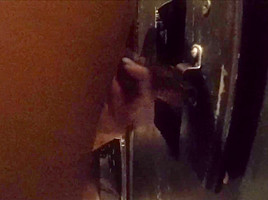 Wife enjoys a BBC through glory hole 1