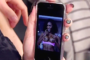 Wife sends hubby to black tranny lady