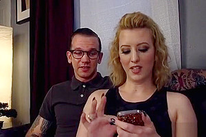 Wife sends hubby to black tranny lady