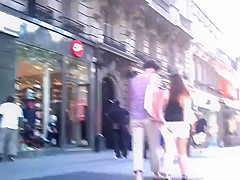 Windy upskirt 5 - Mini skirt with thong