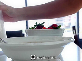 Young Gets Hotly Fondled Before Doing Deepthroat Blowjob - Melissa Moore